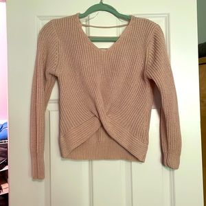 Poof, M sweater crop top